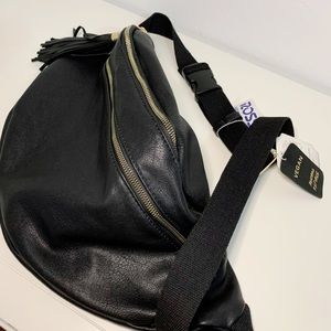 Vegan Leather Cross Body Waist Back Pack Bag